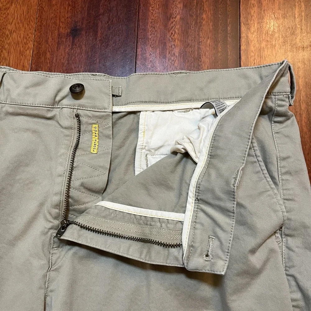 Duck Head Shorts Men 36 Khaki Tan Gold School Chino Stretch Flat Front Pockets